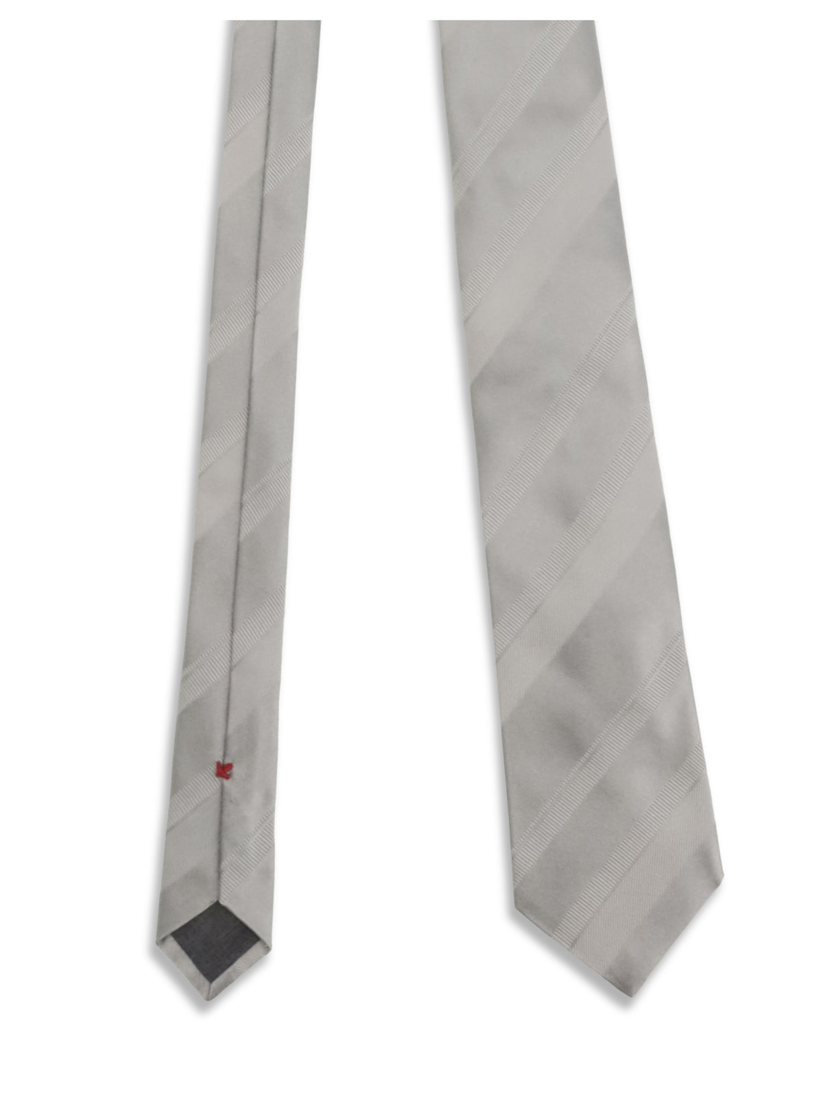 Brunello Cucinelli Striped silk Tie - Pearl