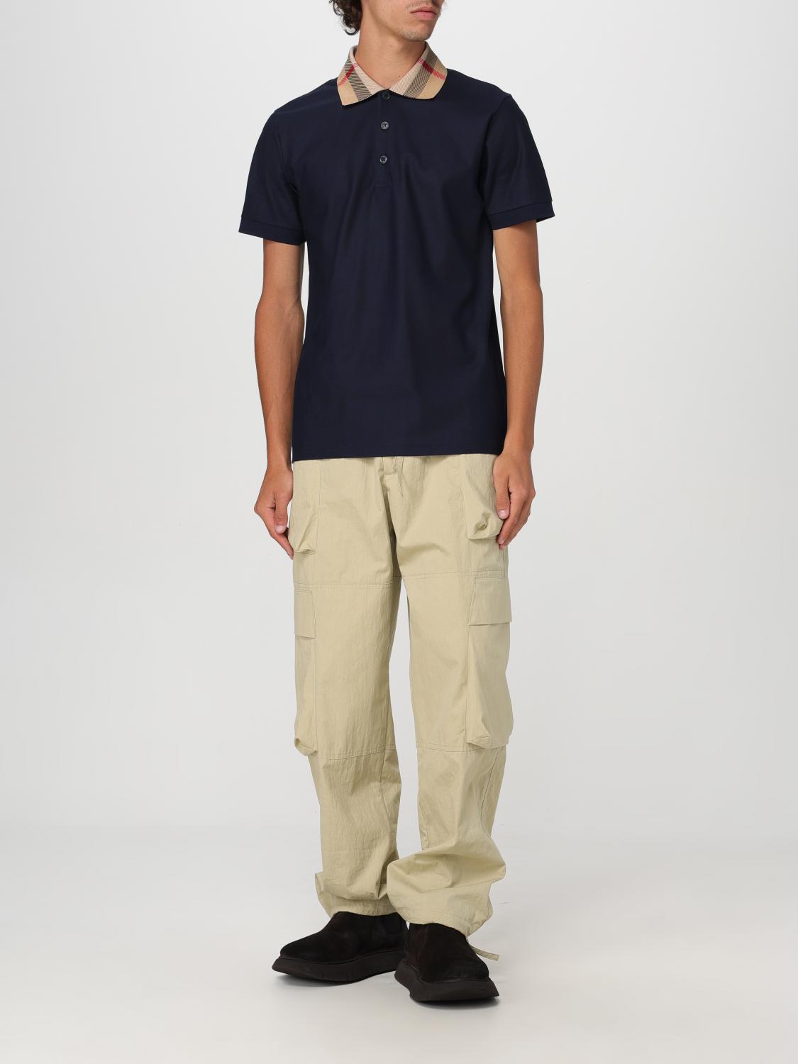 Burberry Polo Shirt Men Blue