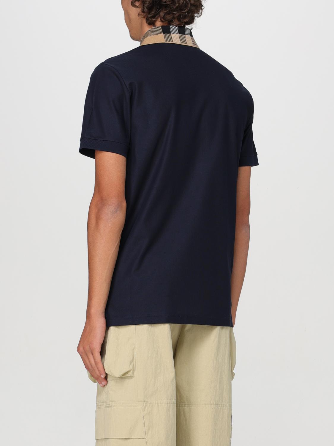 Burberry Polo Shirt Men Blue