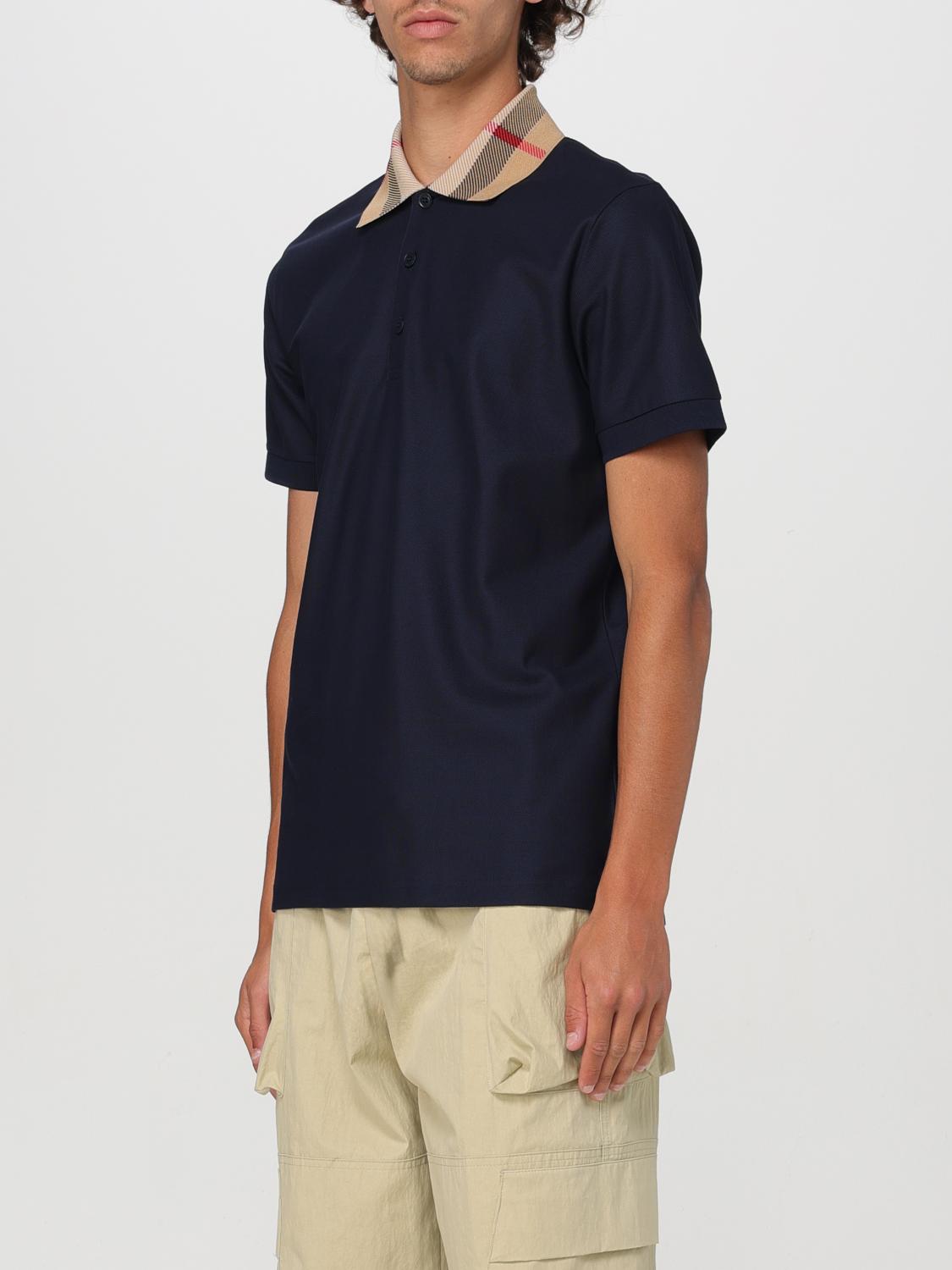 Burberry Polo Shirt Men Blue