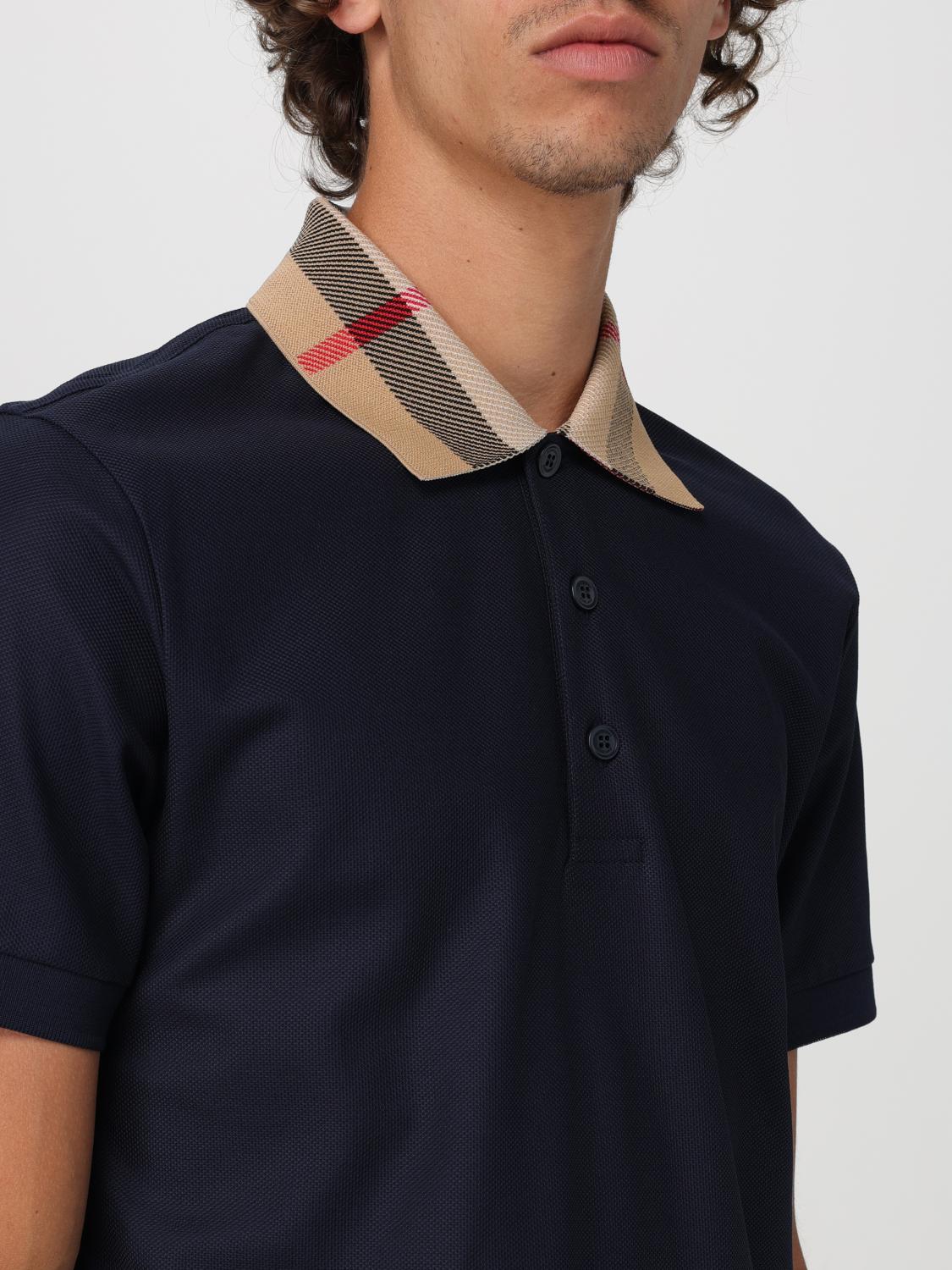 Burberry Polo Shirt Men Blue