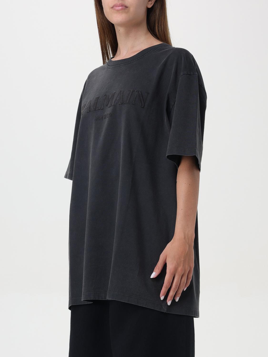 Balmain T Shirt Woman Grey