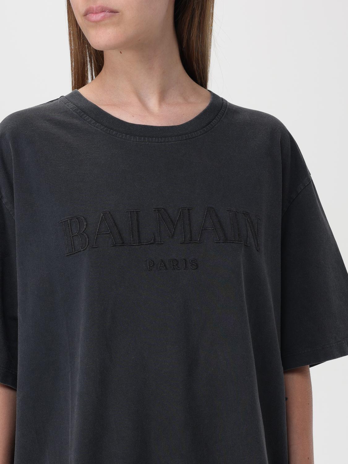 Balmain T Shirt Woman Grey