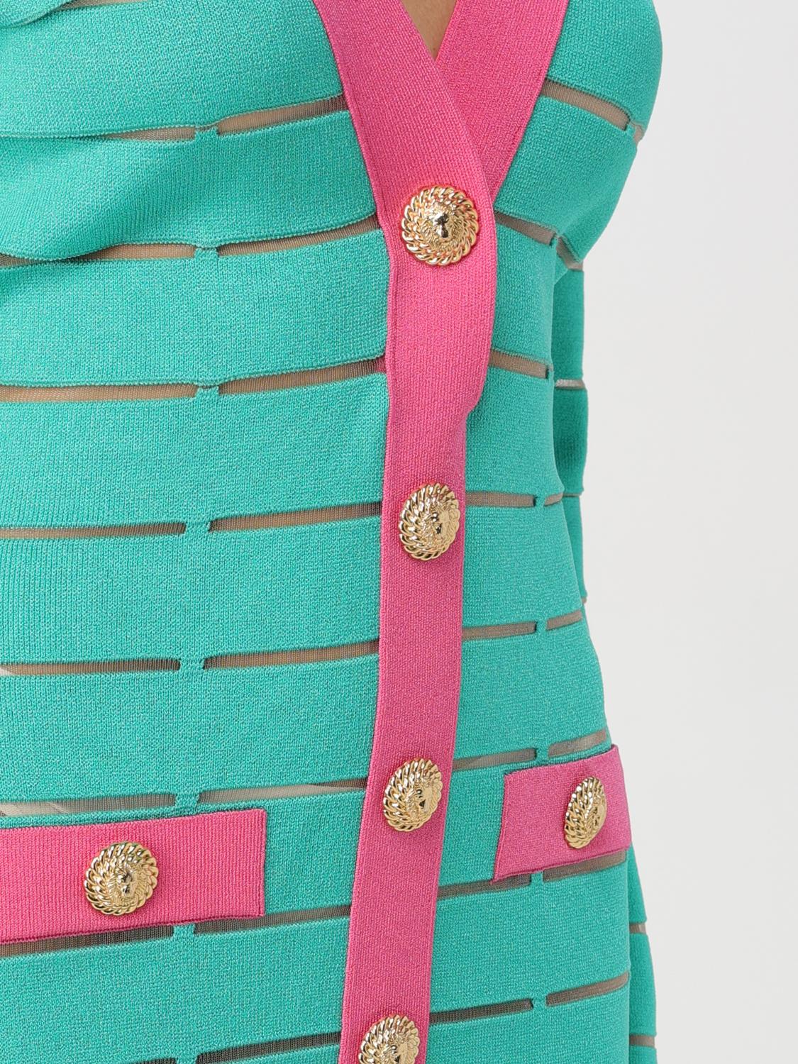 Balmain Dress Woman Green