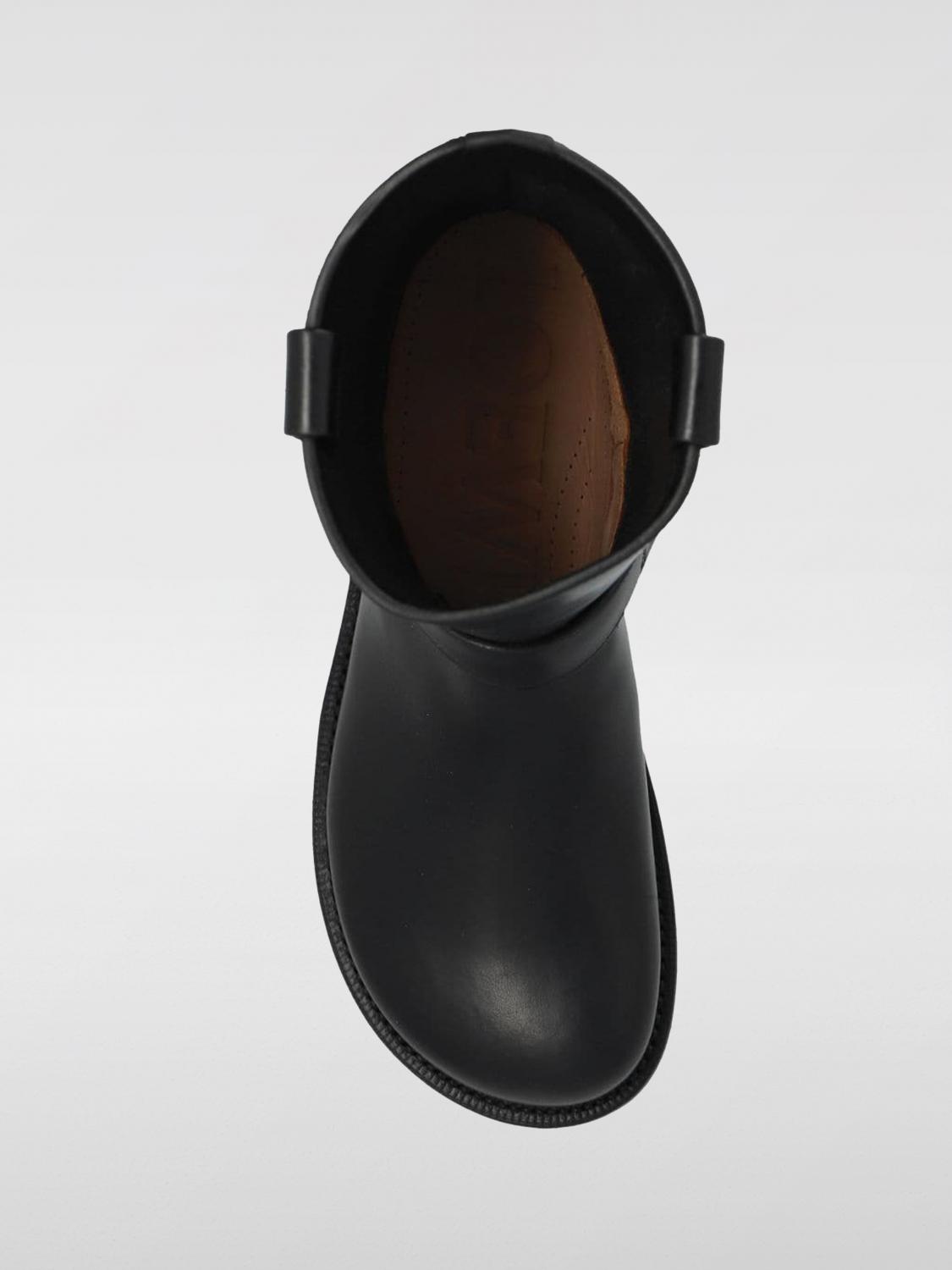 Loewe Flat Ankle Boots Woman Black