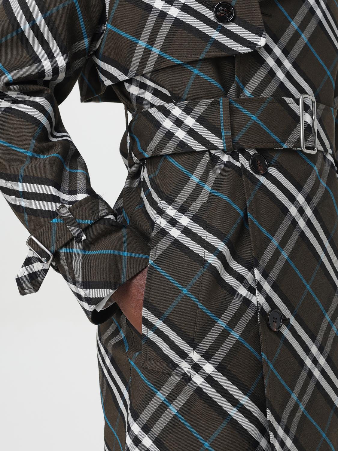 Burberry Trench Coat Woman Green