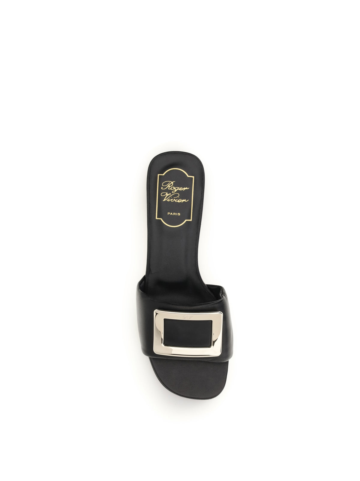 Roger Vivier Leather slide Sandals - Black