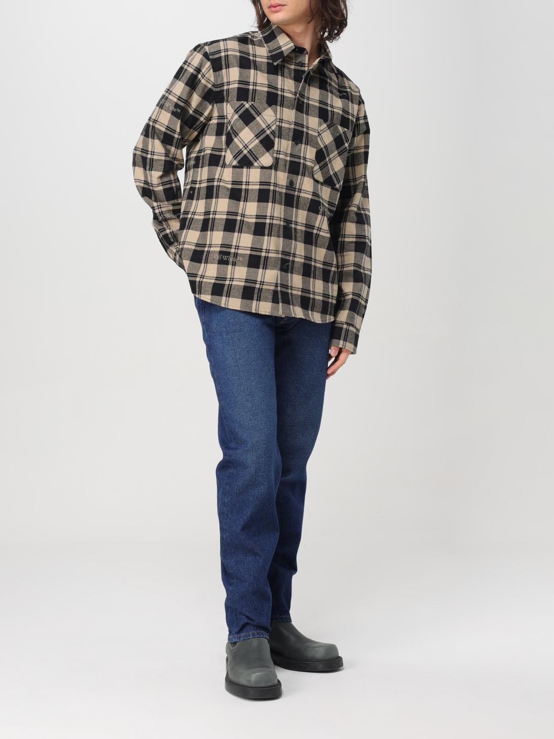 Off White Jeans Men Blue