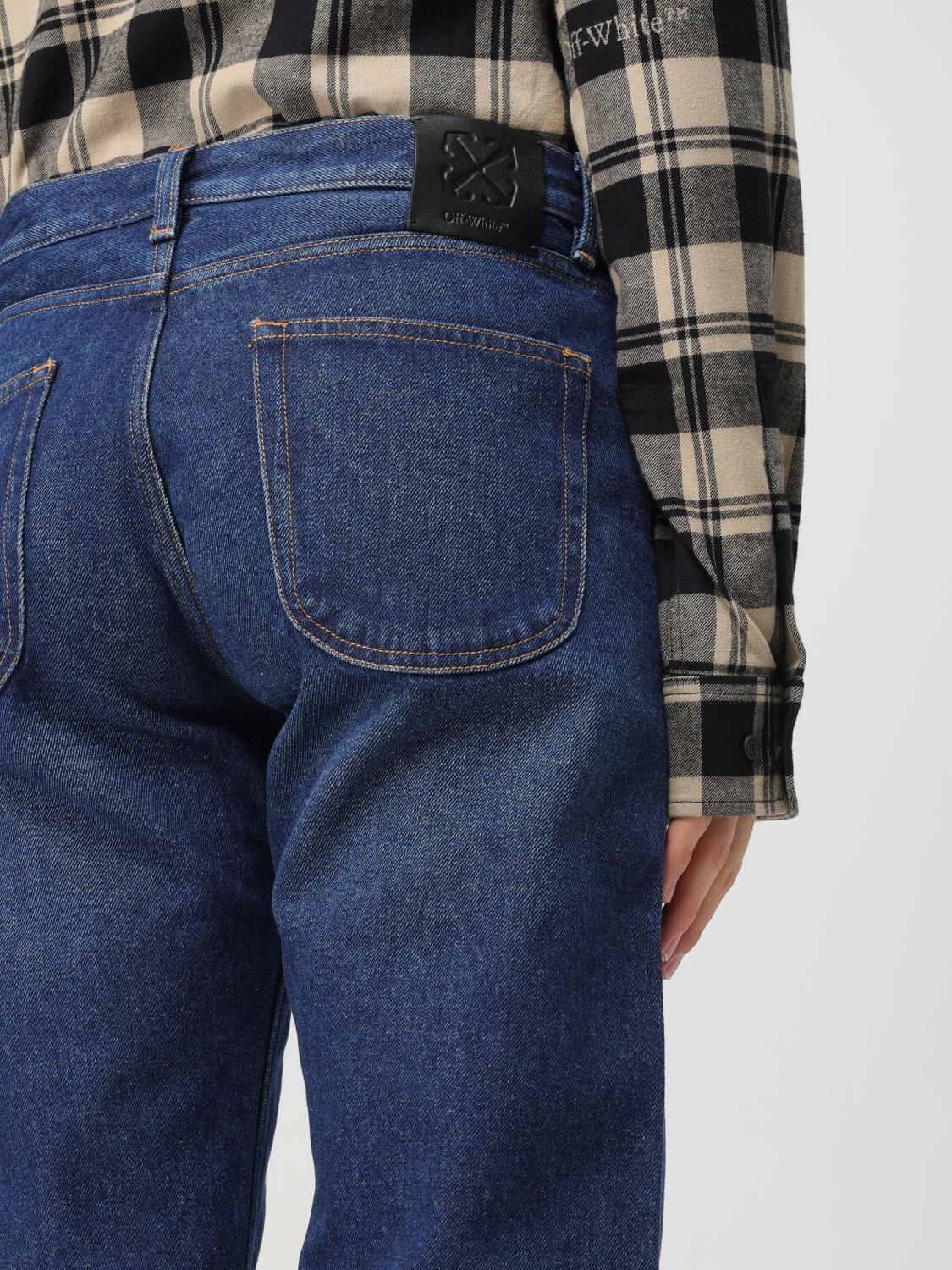 Off White Jeans Men Blue