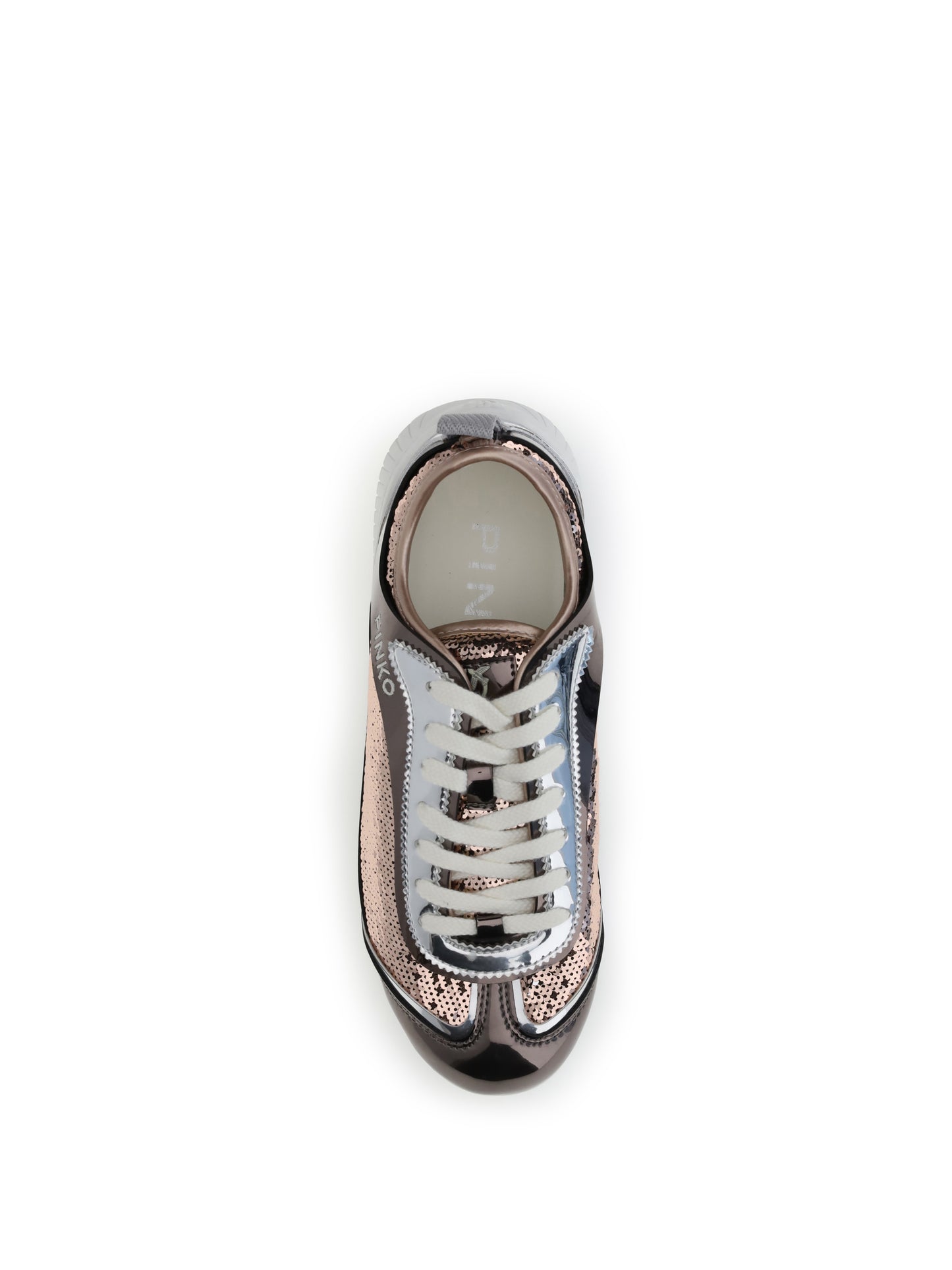 PINKO Sequined mirror fabric Reby 10 Sneakers