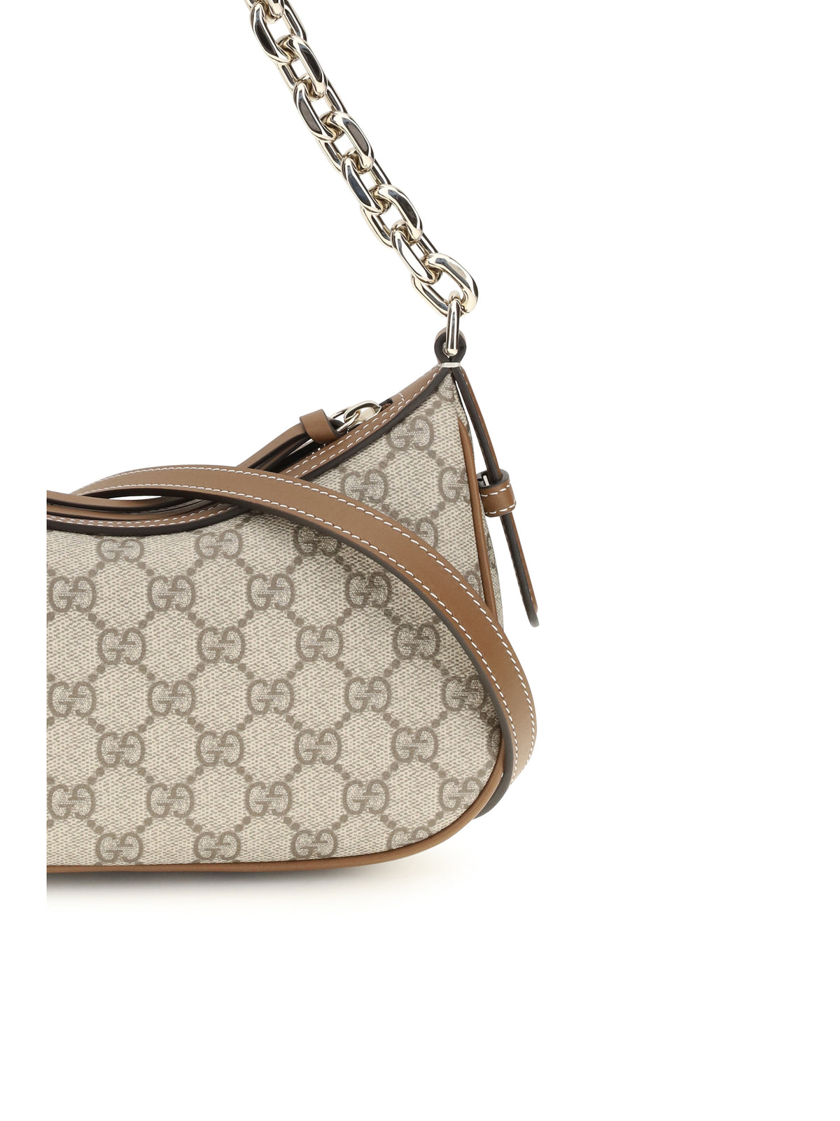 Gucci Small GG Emblem Shoulder Bag - B.Ebony/Sundial