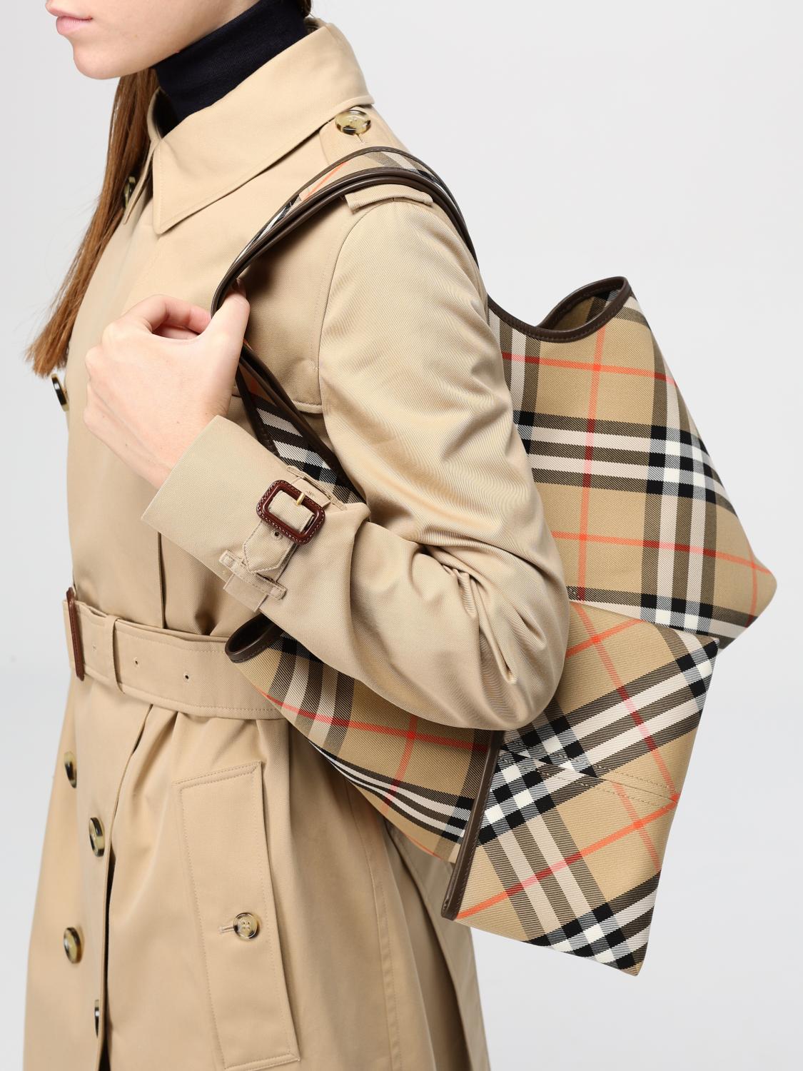 Burberry Shoulder Bag Woman Beige