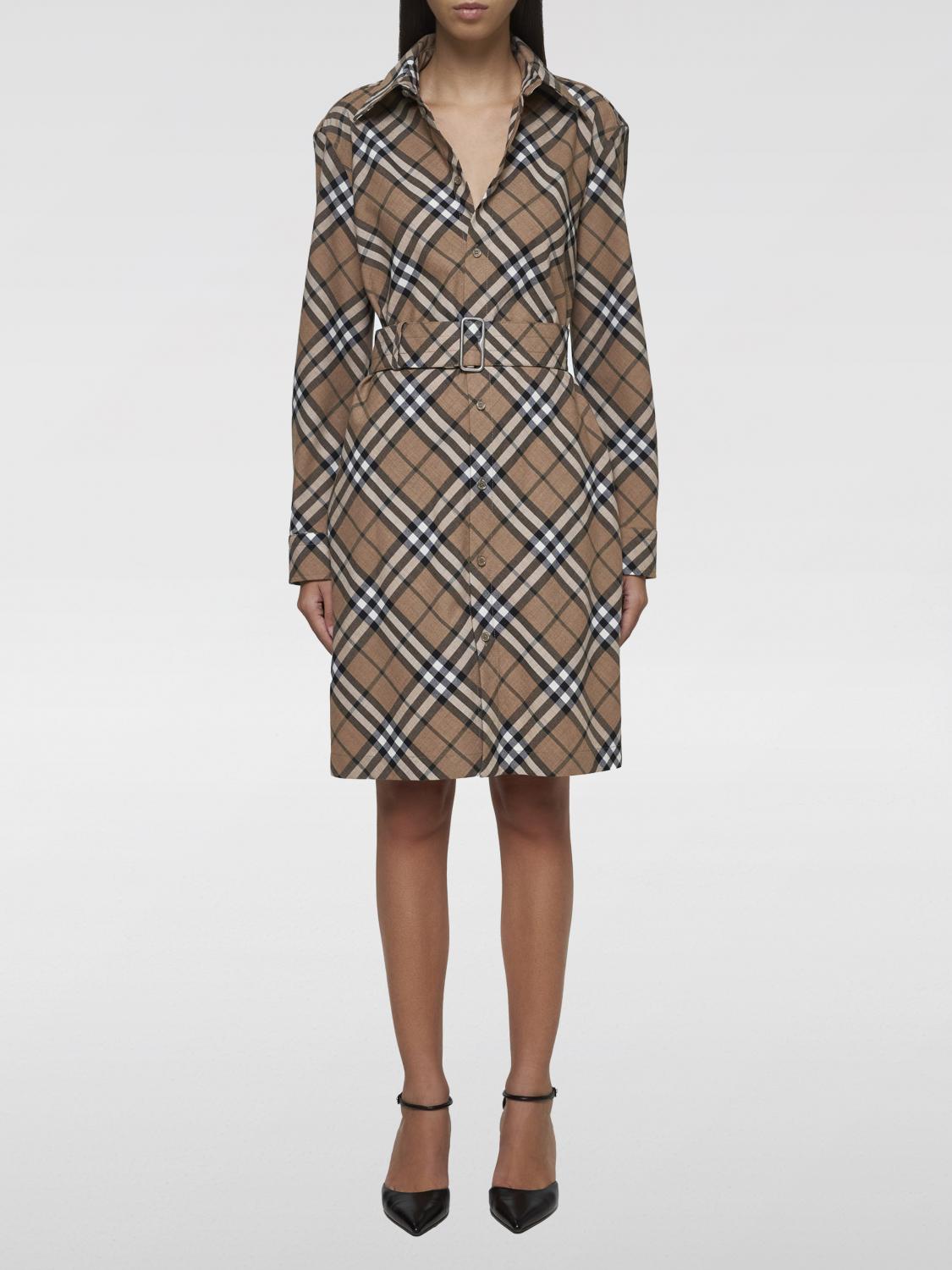 Burberry Dress Woman Beige