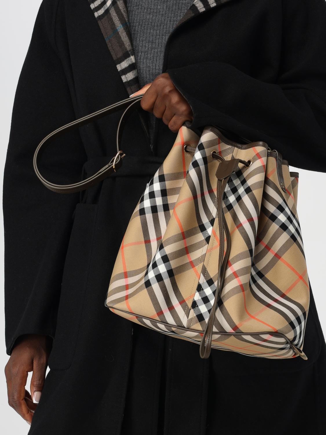 Burberry Shoulder Bag Woman Beige