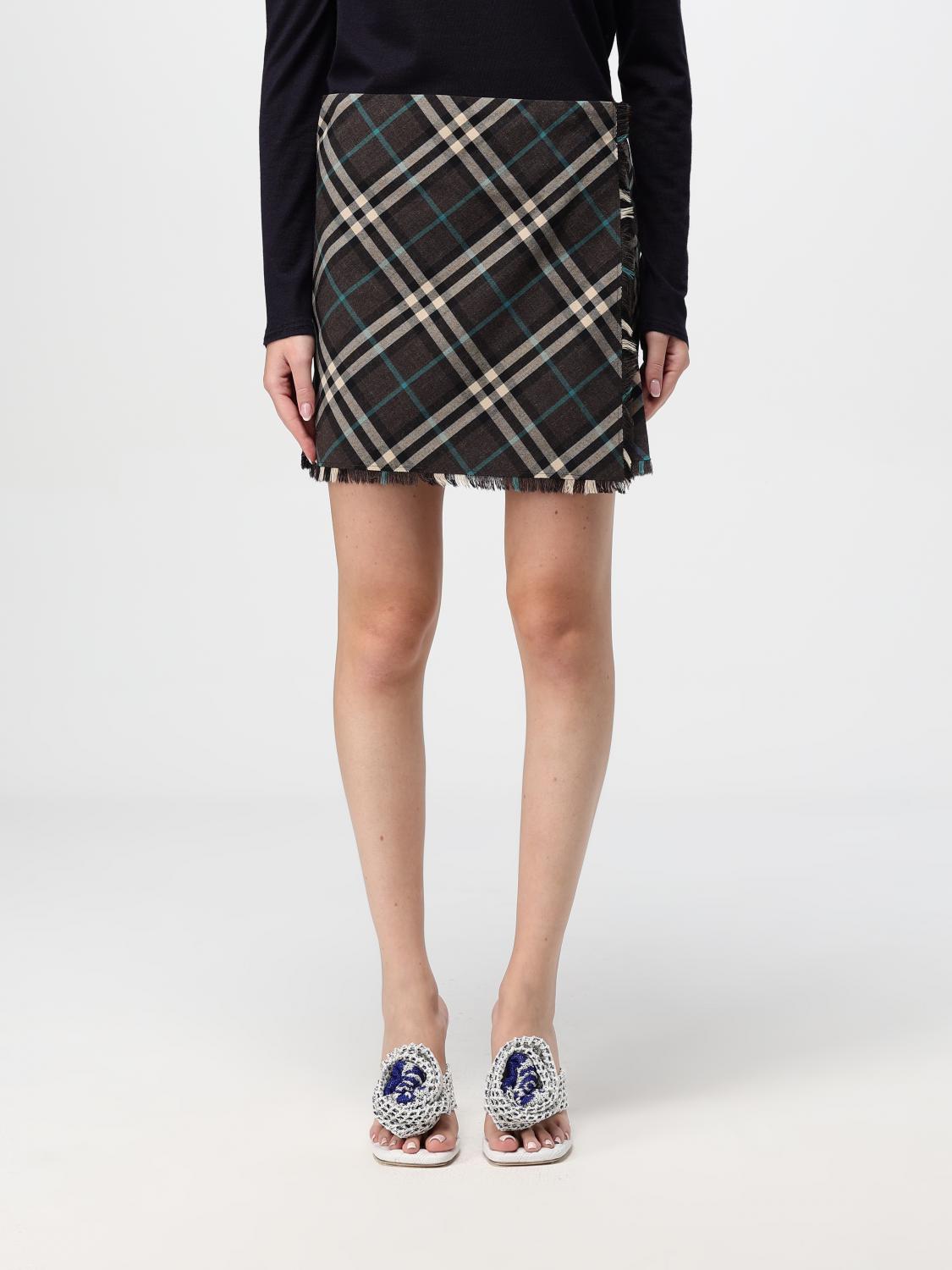 Burberry Skirt Woman Green
