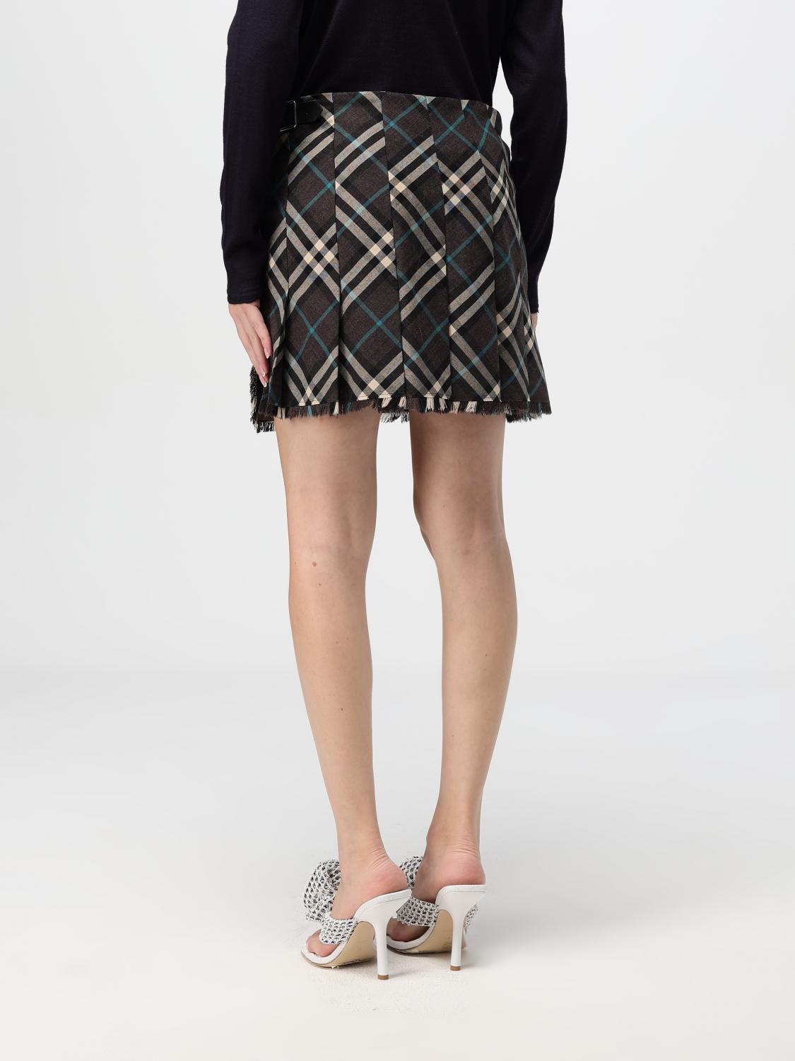 Burberry Skirt Woman Green