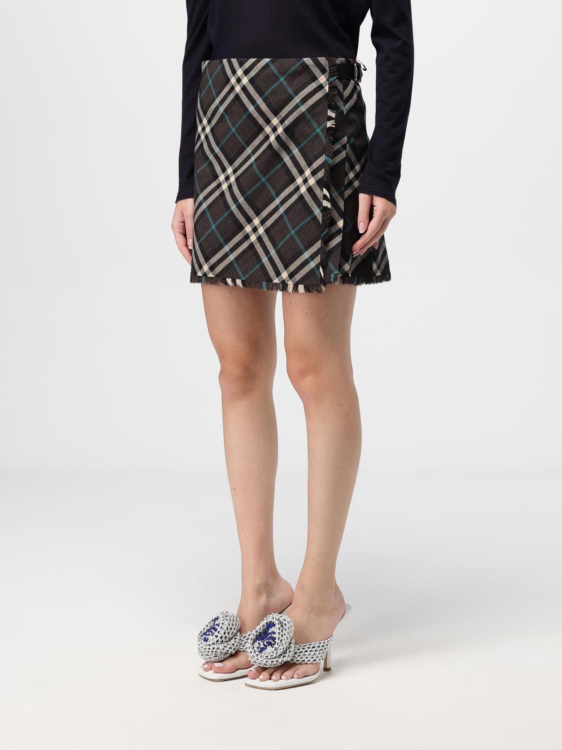 Burberry Skirt Woman Green