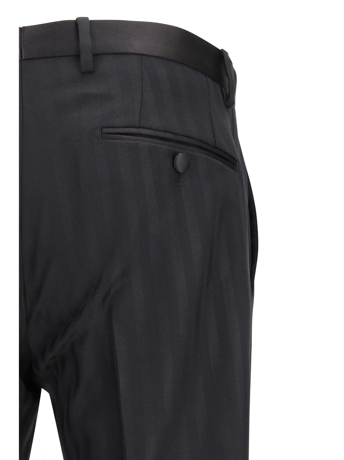 Dolce & Gabbana Striped Pants - Black
