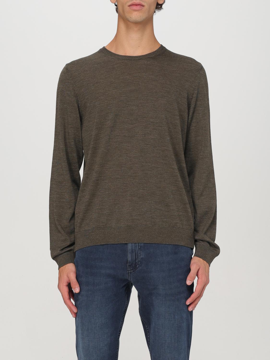 Boss Sweater Men Gnawed Blue