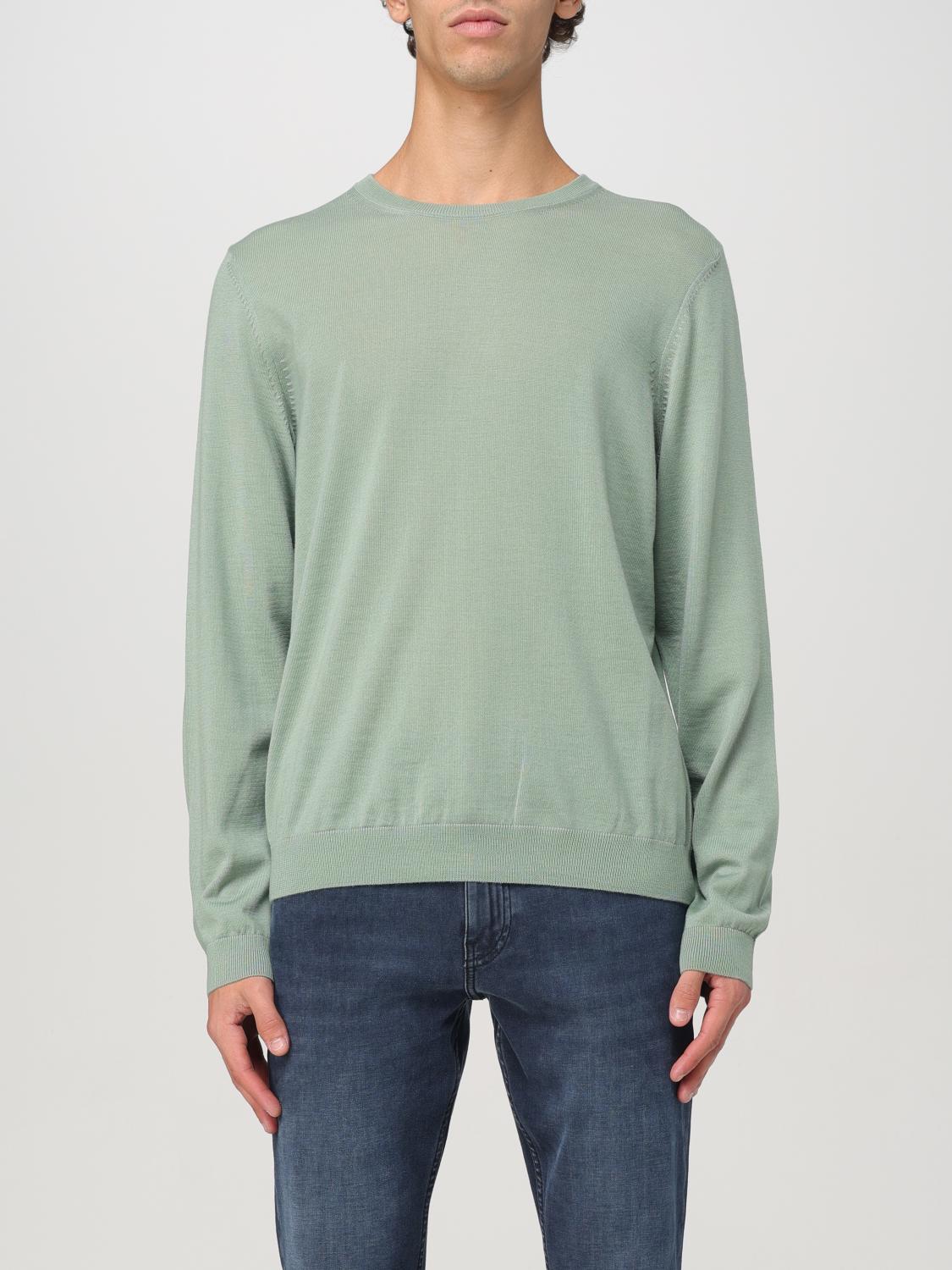Boss Sweater Men Gnawed Blue