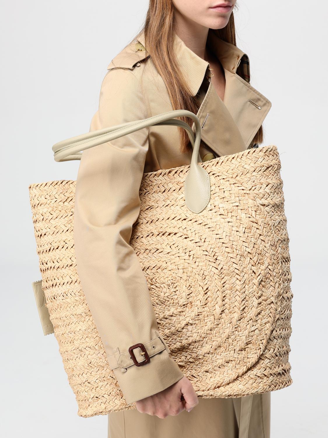 Burberry Tote Bags Woman Beige