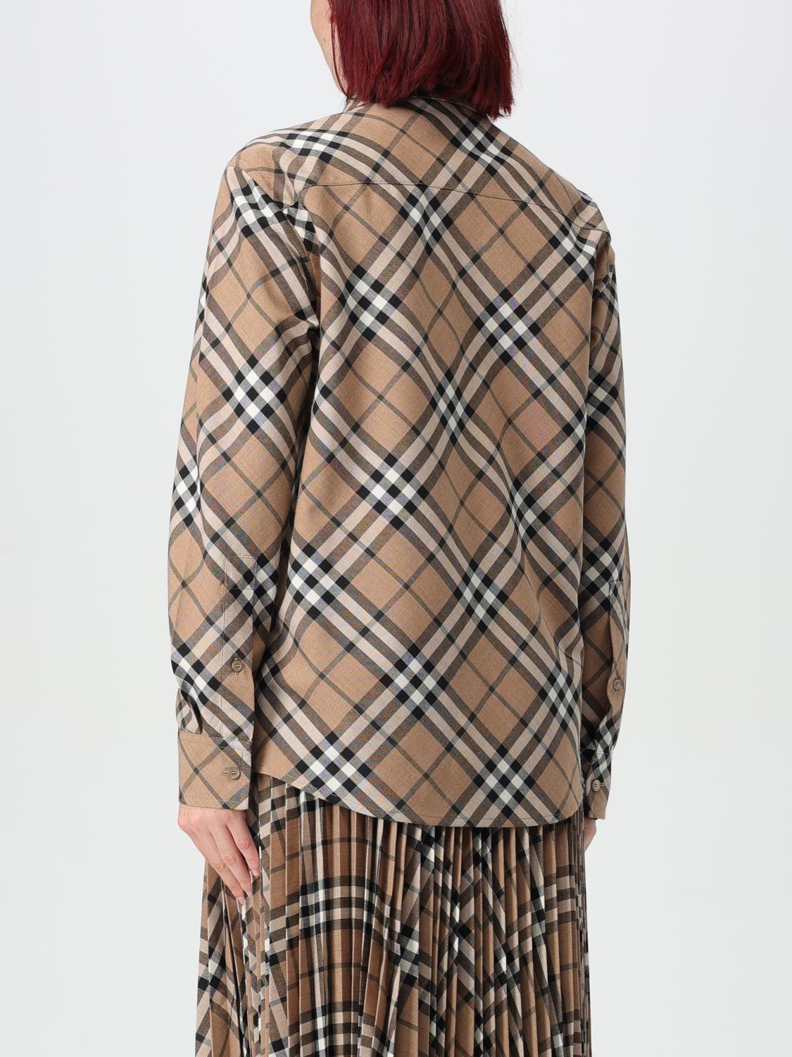 Burberry Shirt Woman Walnut