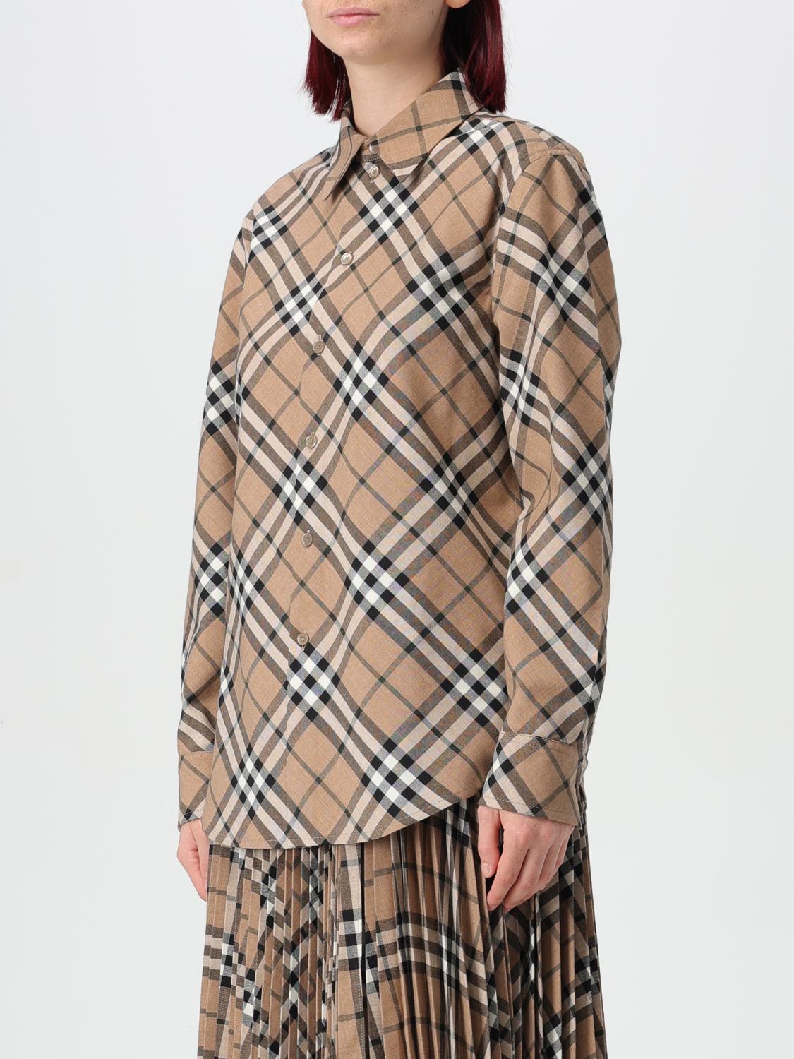 Burberry Shirt Woman Walnut