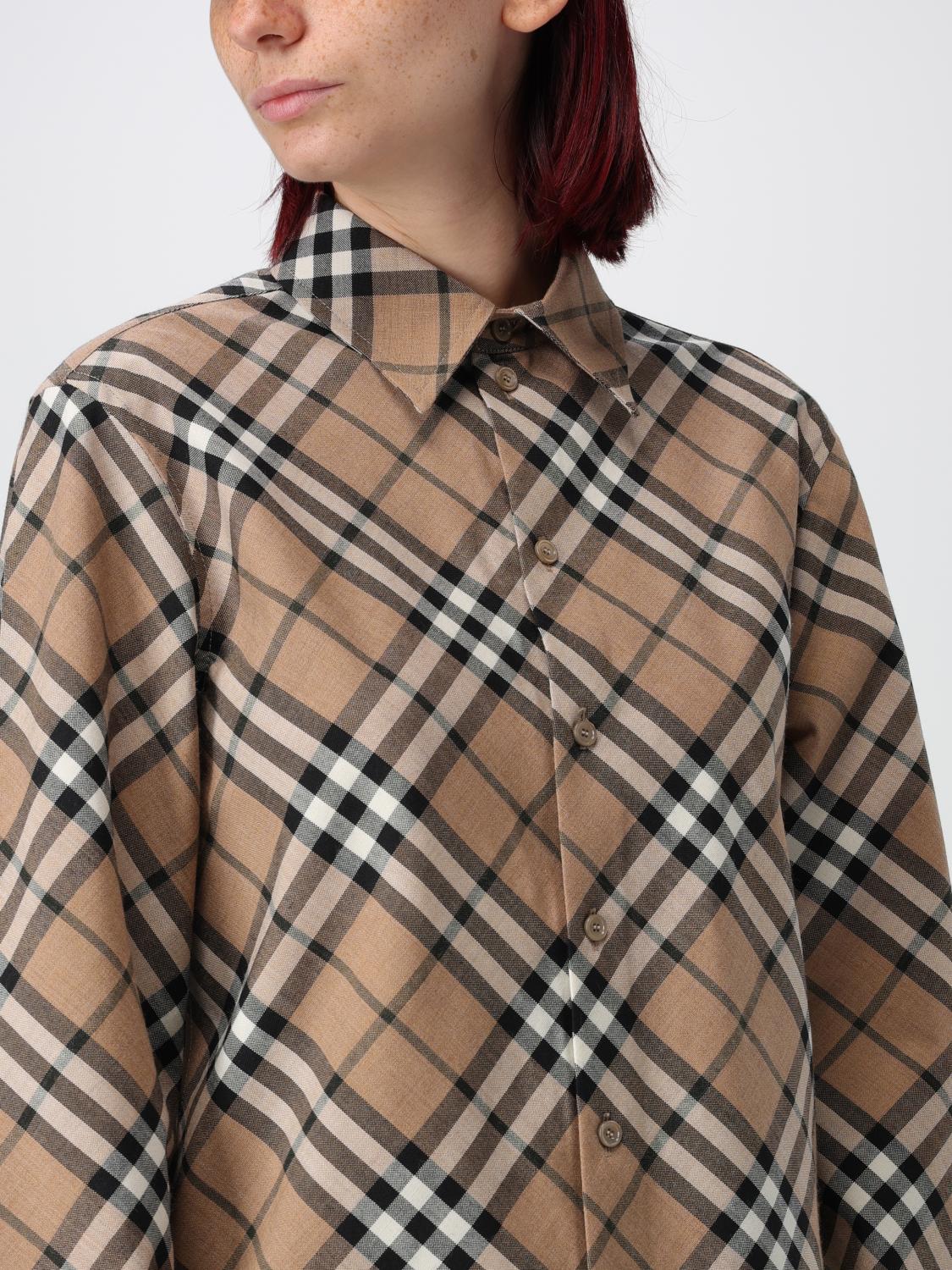 Burberry Shirt Woman Walnut