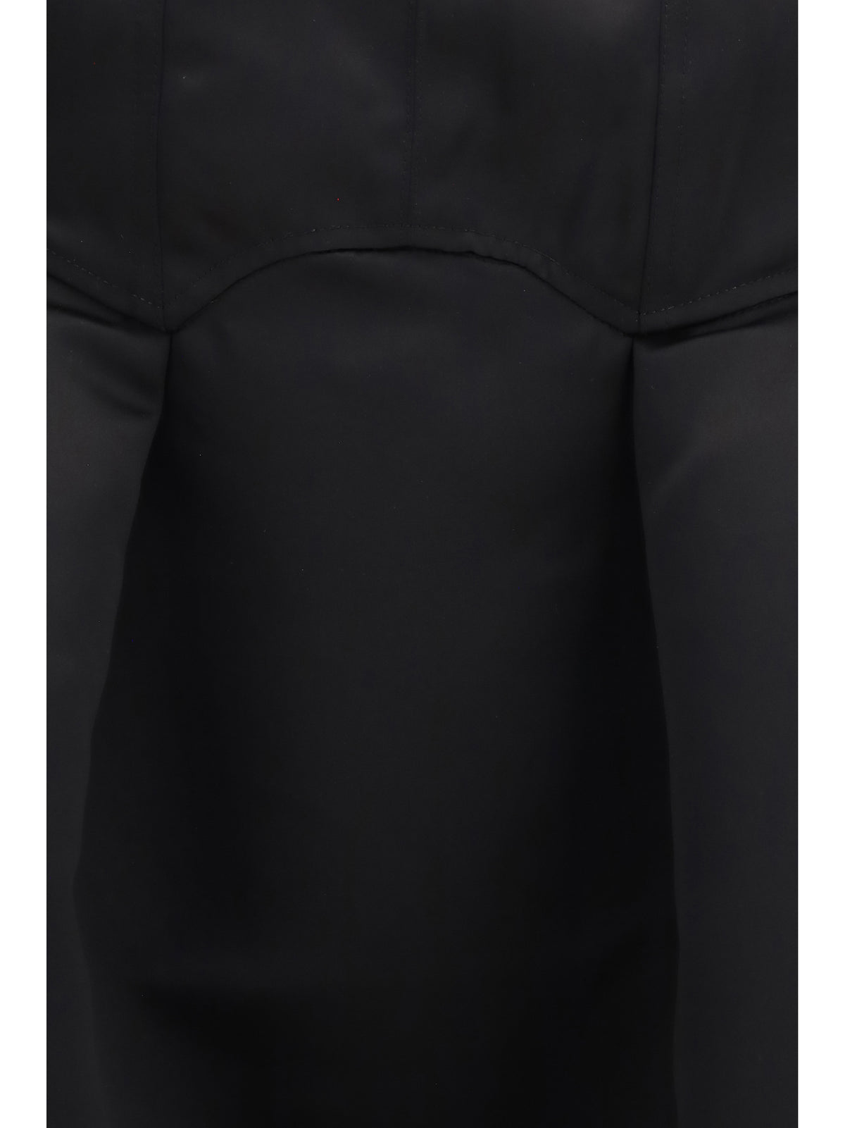 Ganni Duchesse satin midi Dress with corset - Black