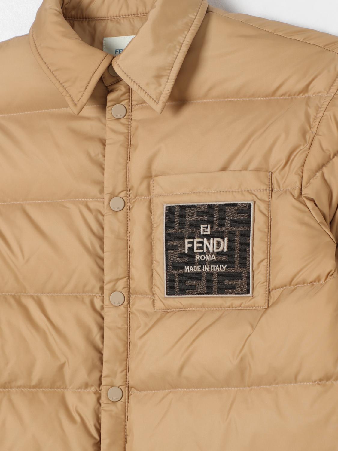 Fendi Jacket Kids Beige