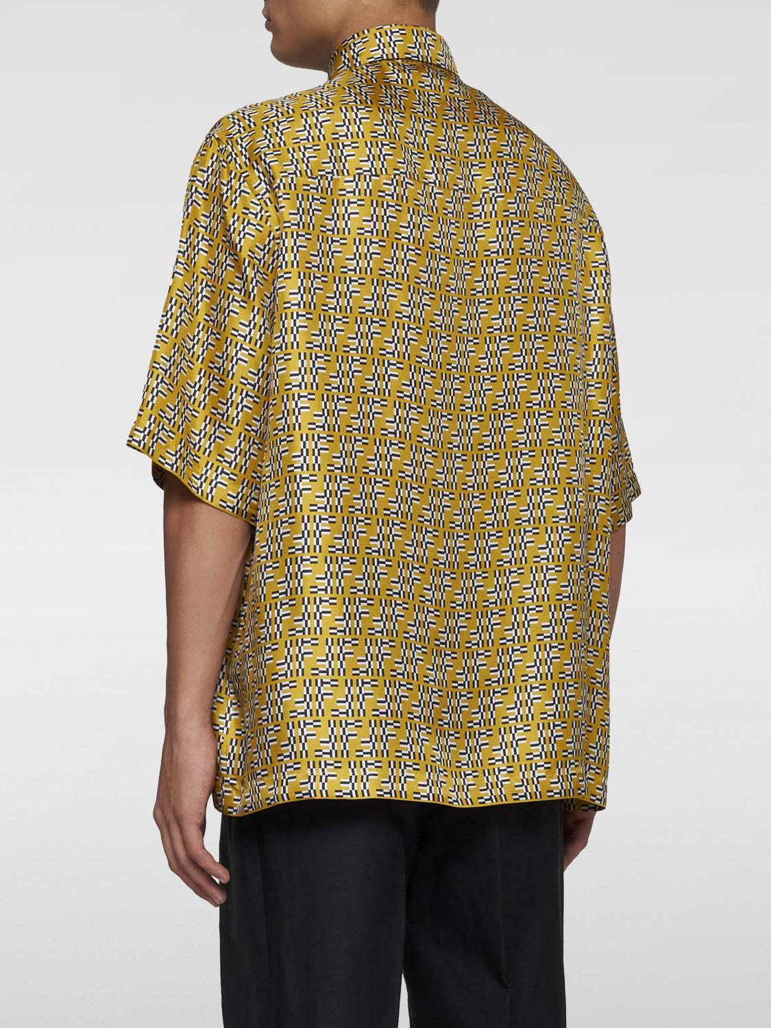 Fendi Shirt Men Yellow