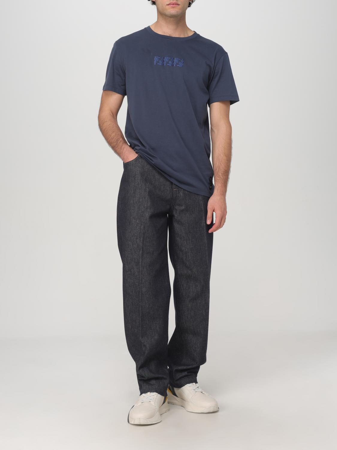 Fendi T Shirt Men Blue