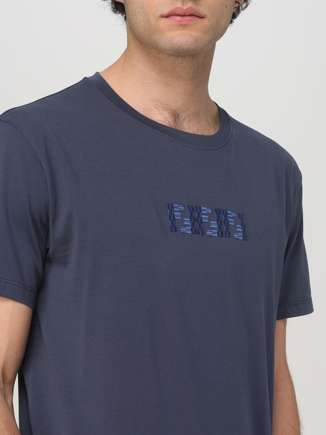Fendi T Shirt Men Blue
