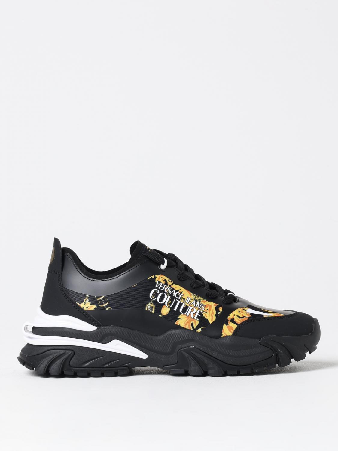 スニーカー VERSACE JEANS COUTURE Men Sneakers Black 77YA3SIBZS891 G89 Versace Jeans Couture Sneakers Men Black – Modishus