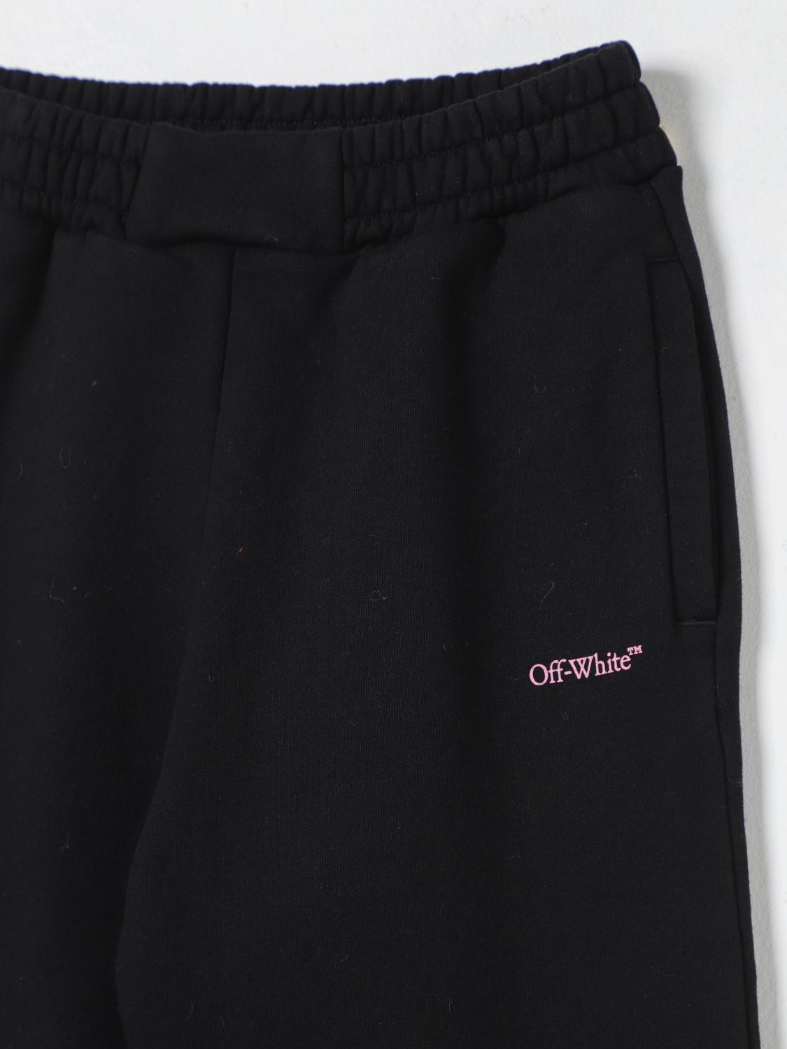 Off White Kids Pants Kids Black