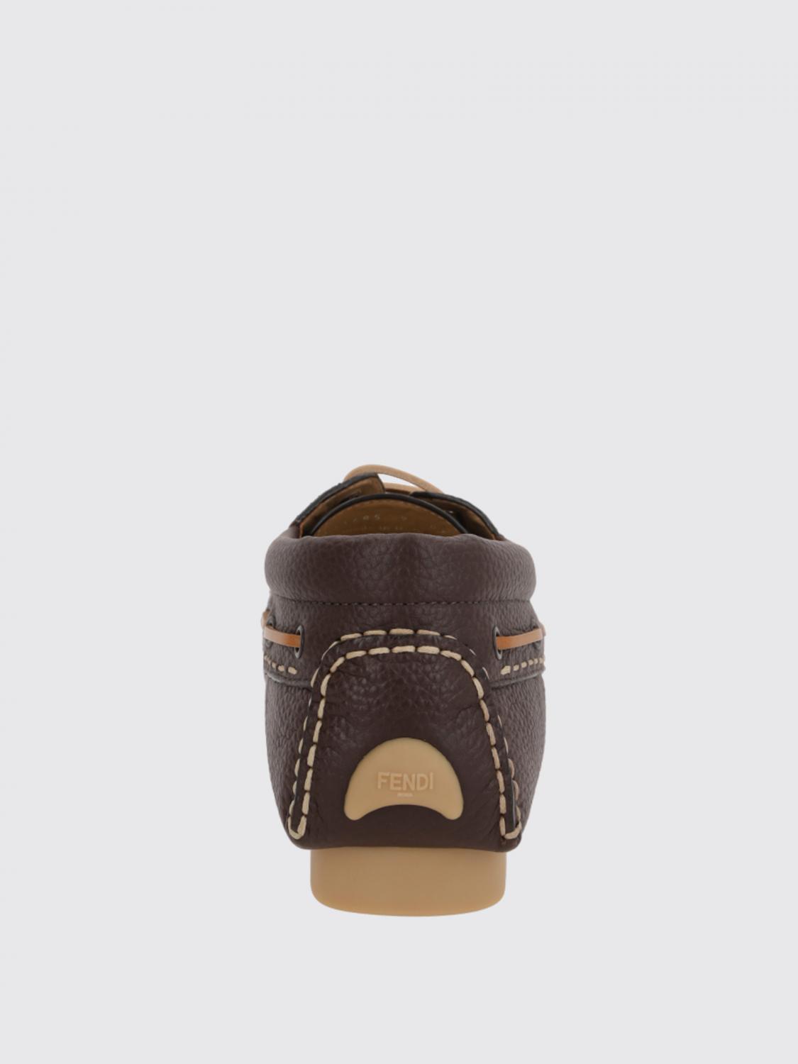 Fendi Brogue Shoes Men Brown