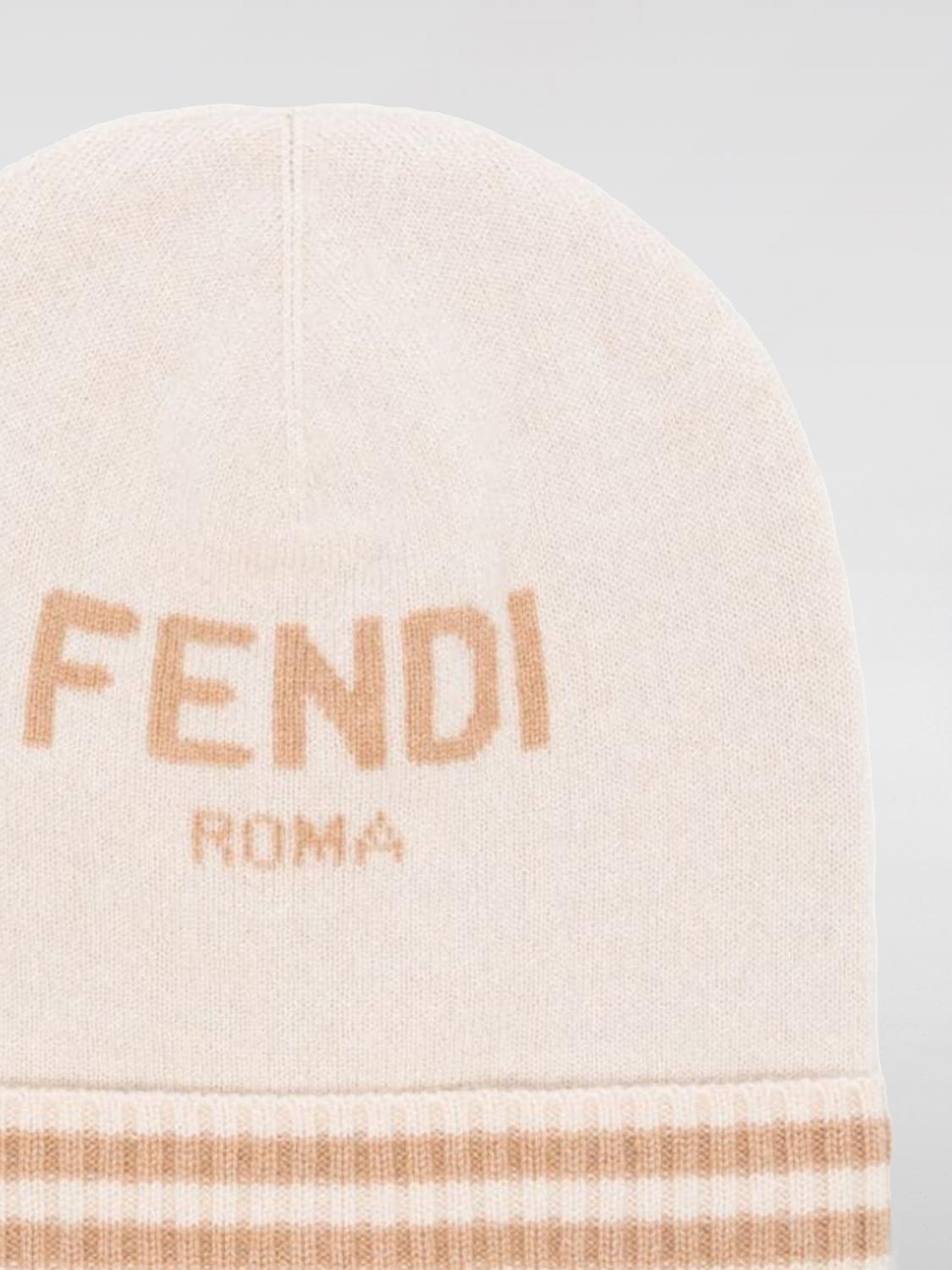 Fendi Hat Kids Beige