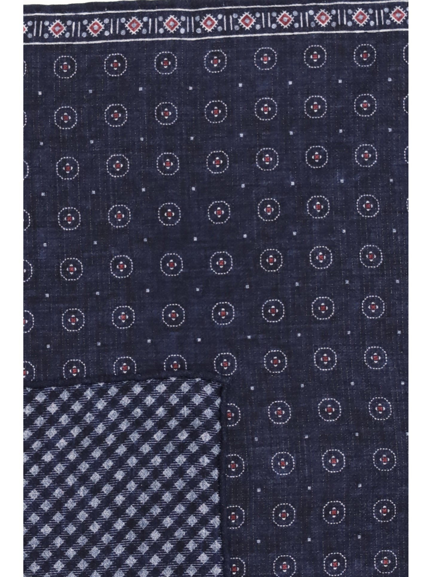 BRUNELLO CUCINELLI Ethnic-patterned silk Pocket Square