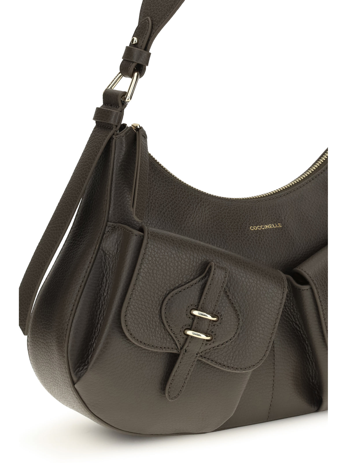 Coccinelle Small Boheme Shoulder Bag - Mud