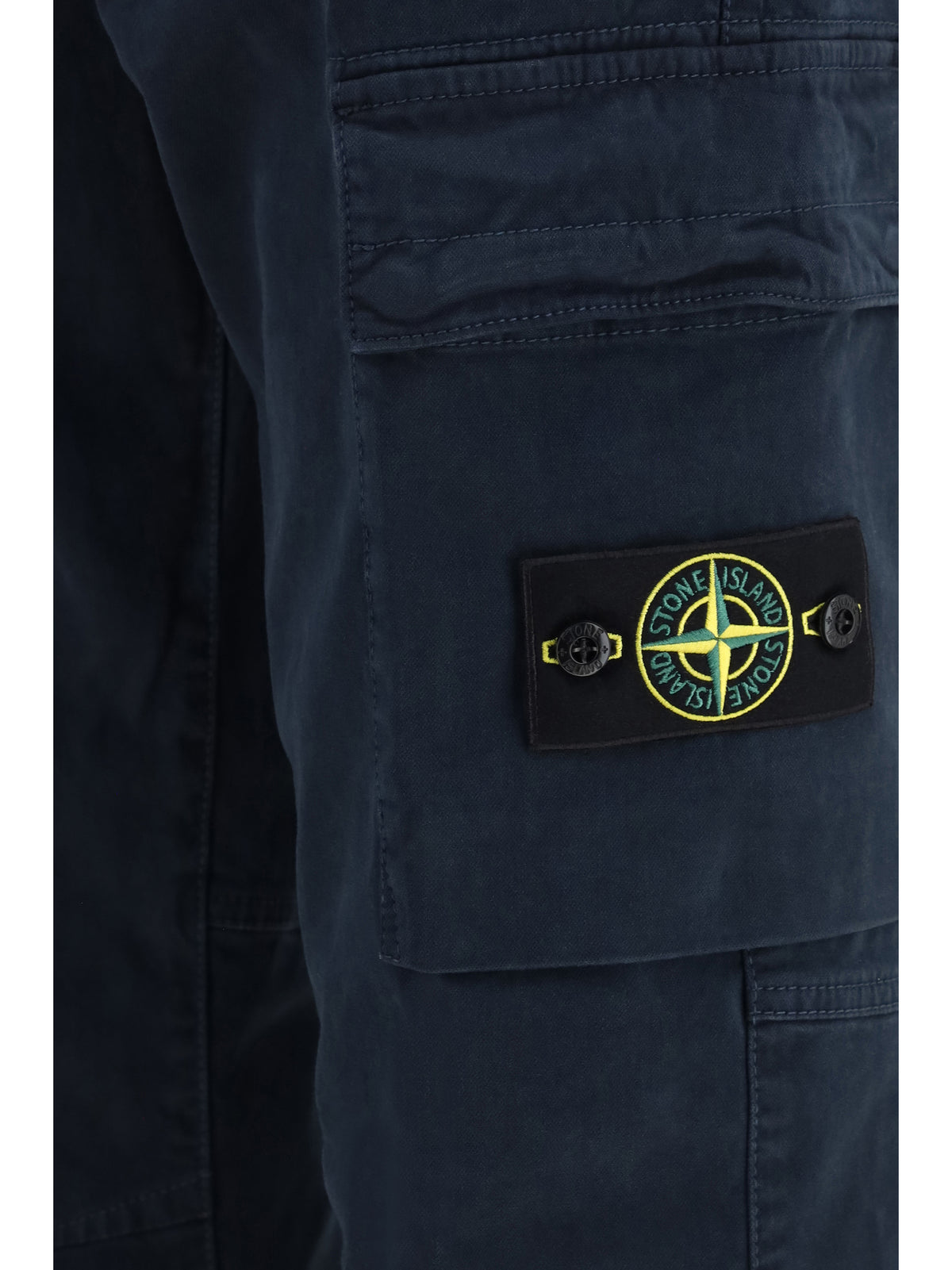 Stone Island Cargo Pants with elasticated cuffs - Navy Blue