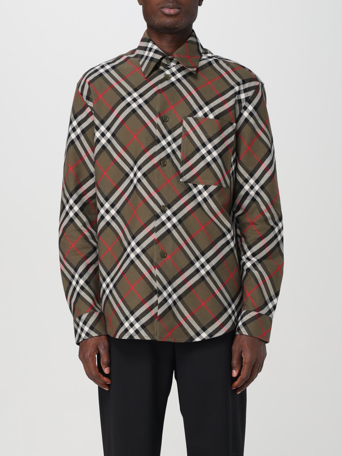 Burberry Shirt Men Olive