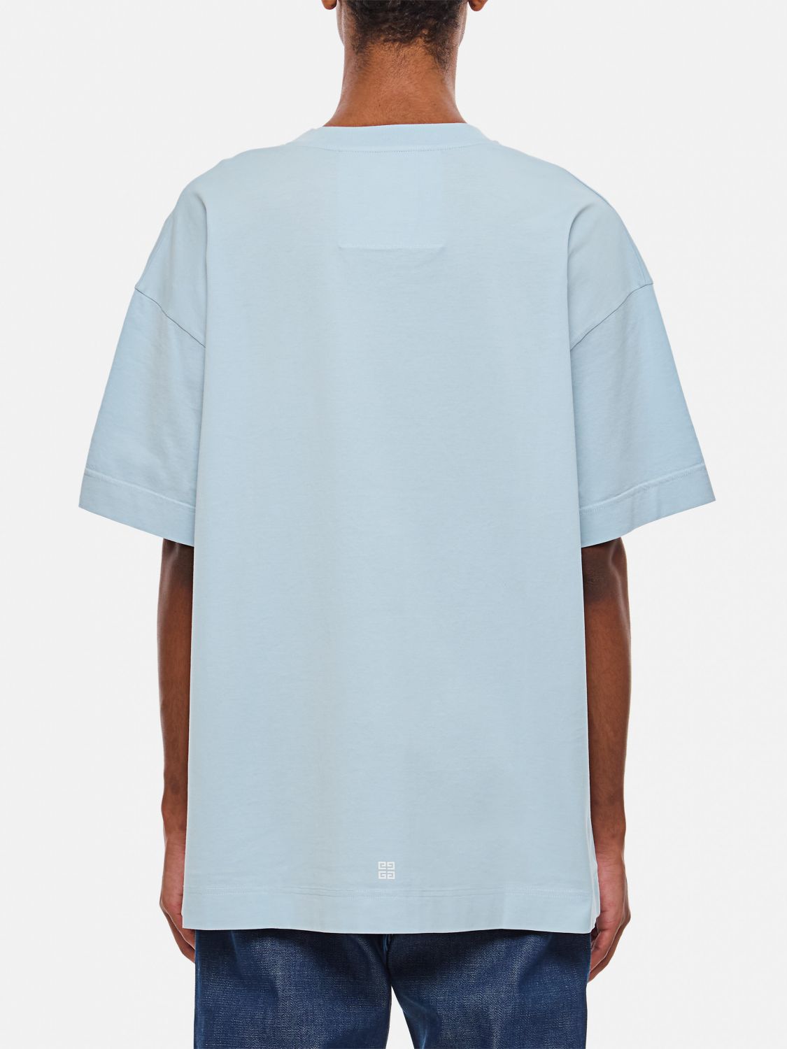 Givenchy T Shirt Men Gnawed Blue