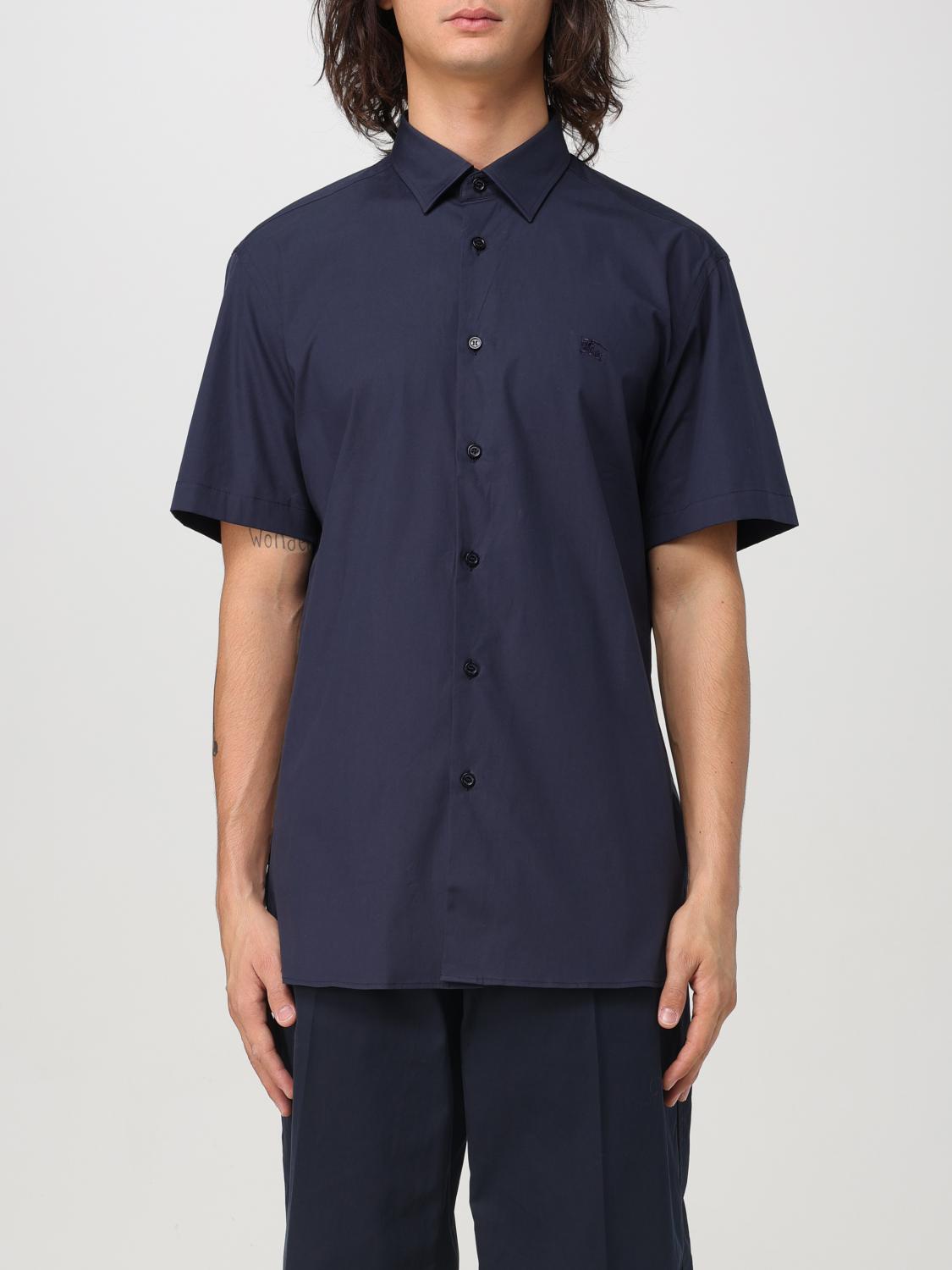 Burberry Shirt Men Blue