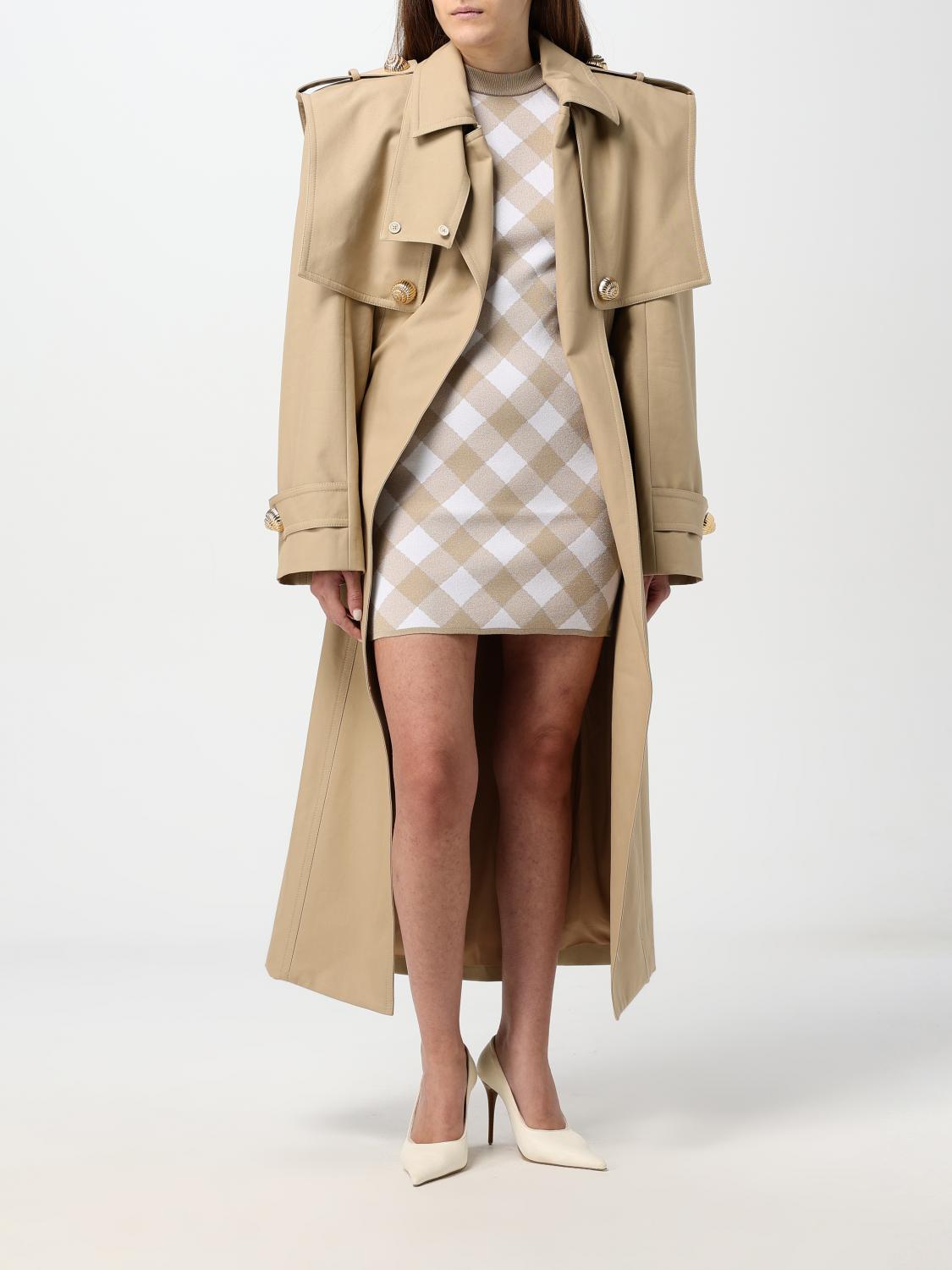 Balmain Dress Woman Beige
