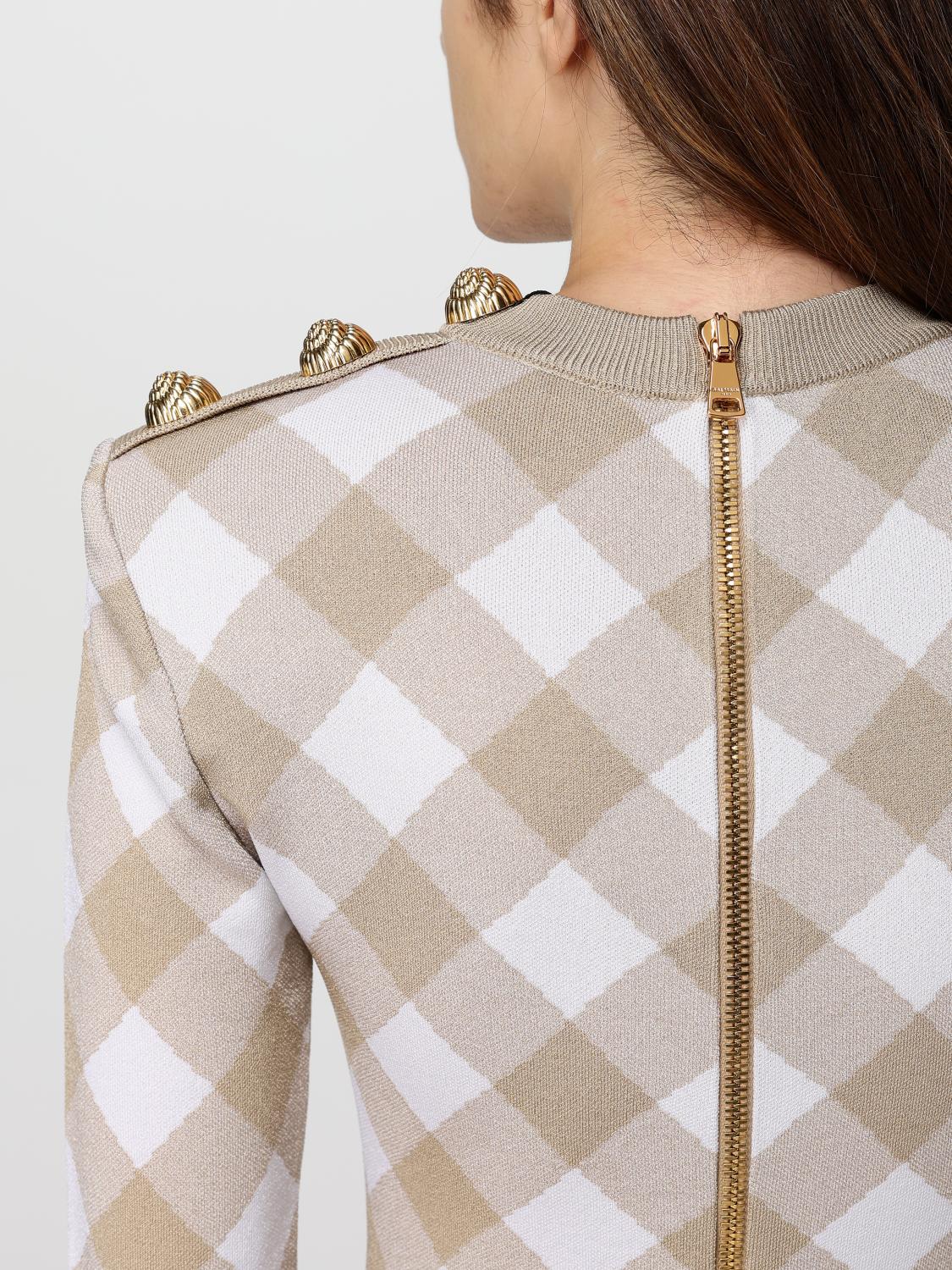Balmain Dress Woman Beige