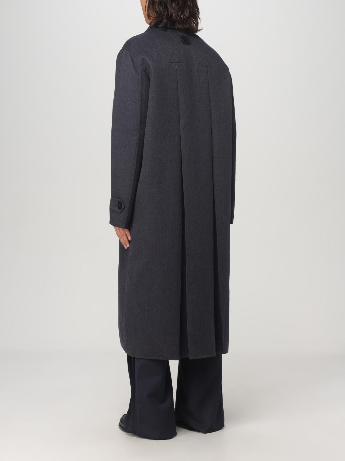 Fendi Coat Men Blue