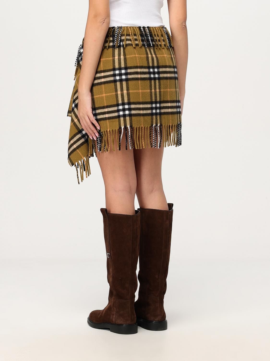 Burberry Skirt Woman Mustard
