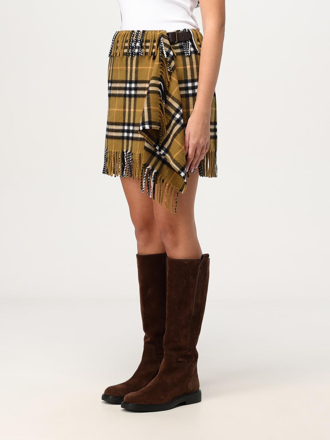 Burberry Skirt Woman Mustard