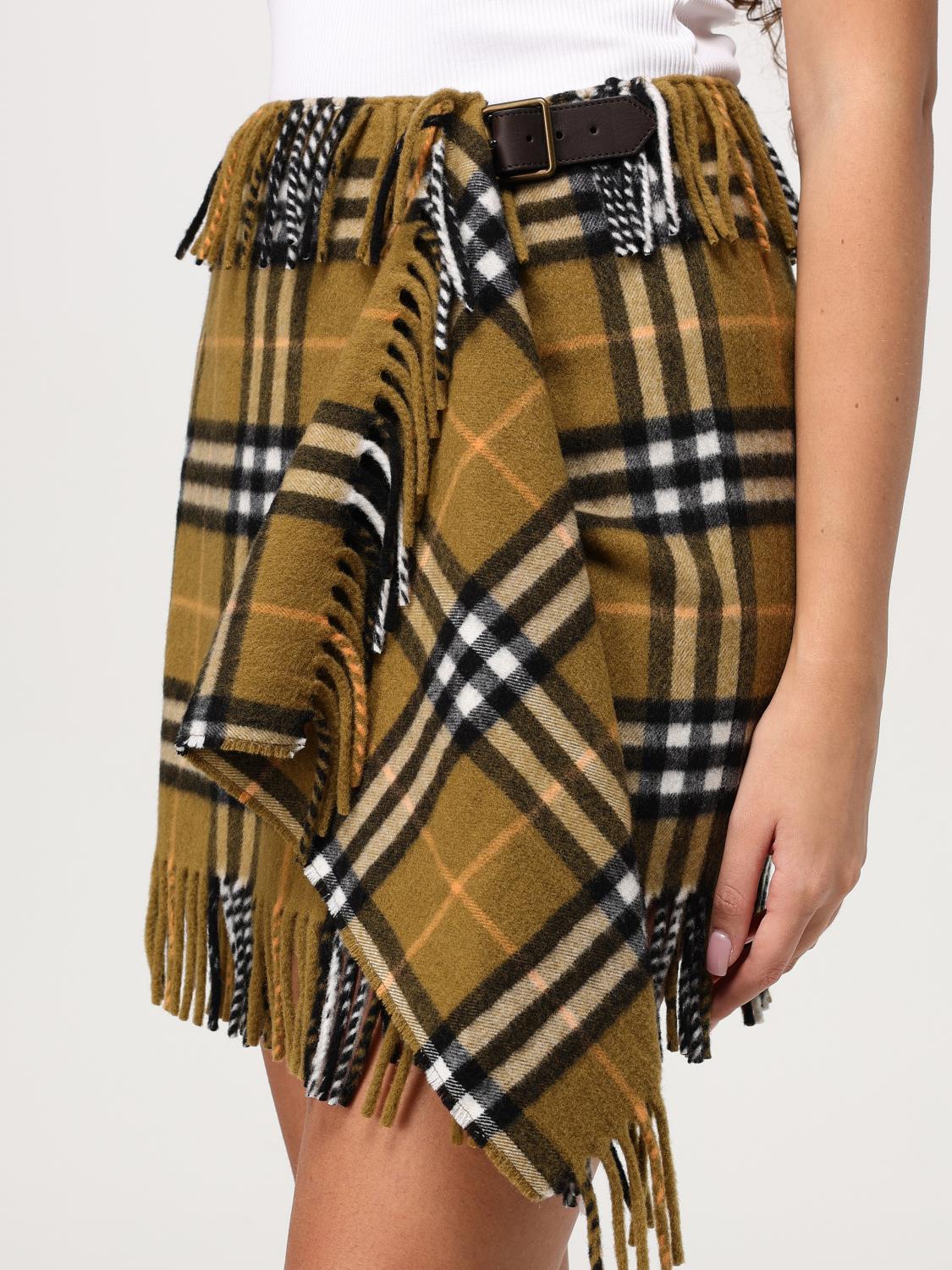 Burberry Skirt Woman Mustard