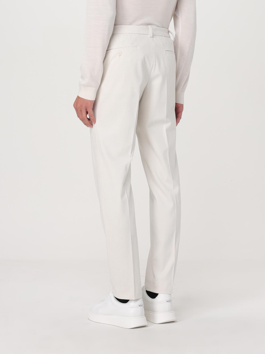 Boss Pants Men Yellow Cream